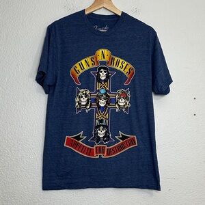 Bravado Guns N Roses Blue Short Sleeve Tee Size Medium